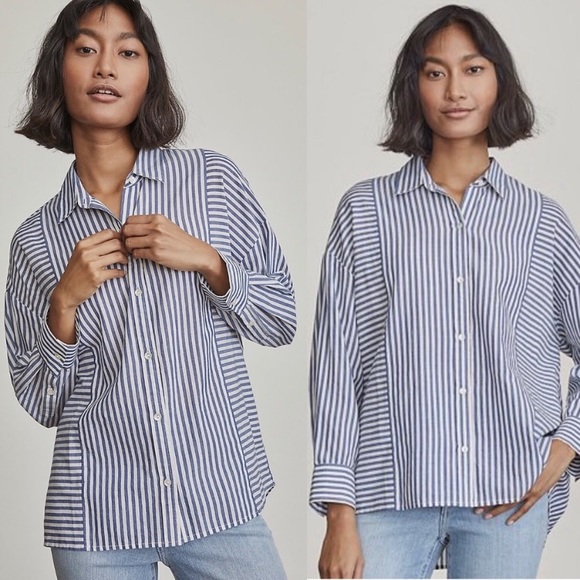 Elizabeth and James Stripe Button Down Shirt✨ - Picture 10 of 10